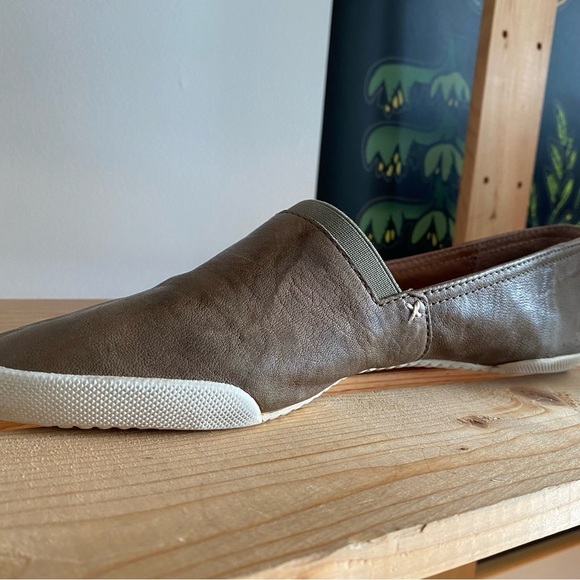 Frye Brown Leather Melanie Slip On Sneakers 10 - Picture 9 of 15